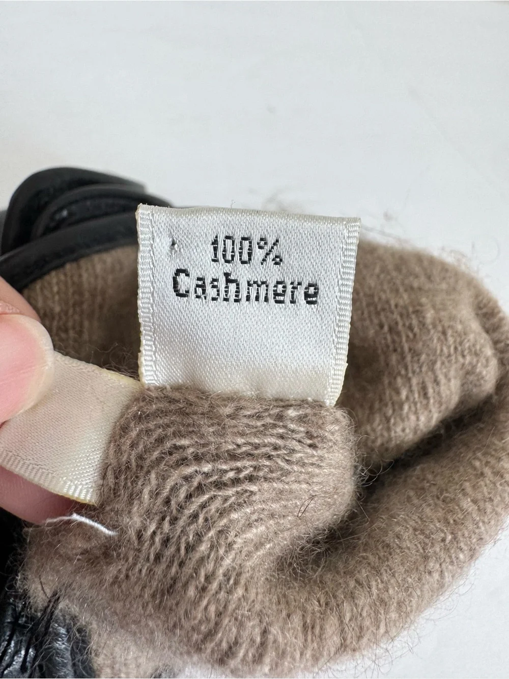 NEW Coach Leather Gloves with Cashmere lining Black size 7